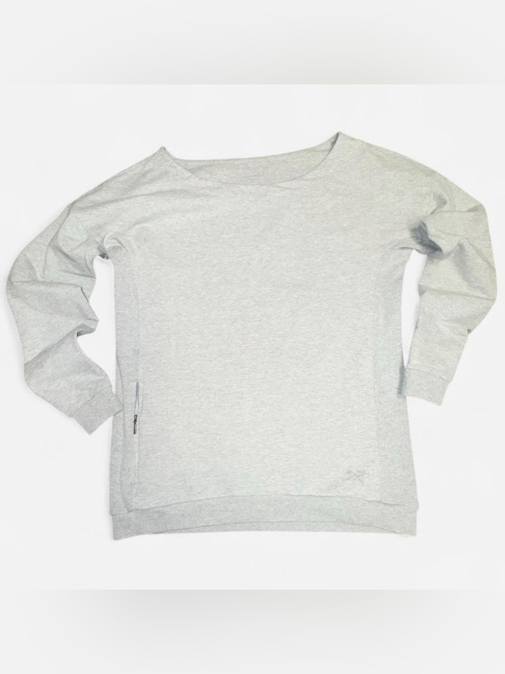 Vintage Gray Arc’teryx Women's Wide Neck Hiking Sweater w/ Zip pocket